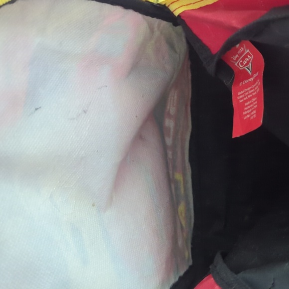 Disney Pixar Cars Super Lap Flying Lap 0.2"Gap Backpack 11x9 EUC - Picture 12 of 12